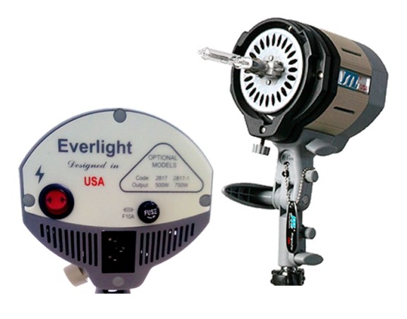 Equipo 2 Focos Halógenos JTL EVERLIGHT 750 con Pies
