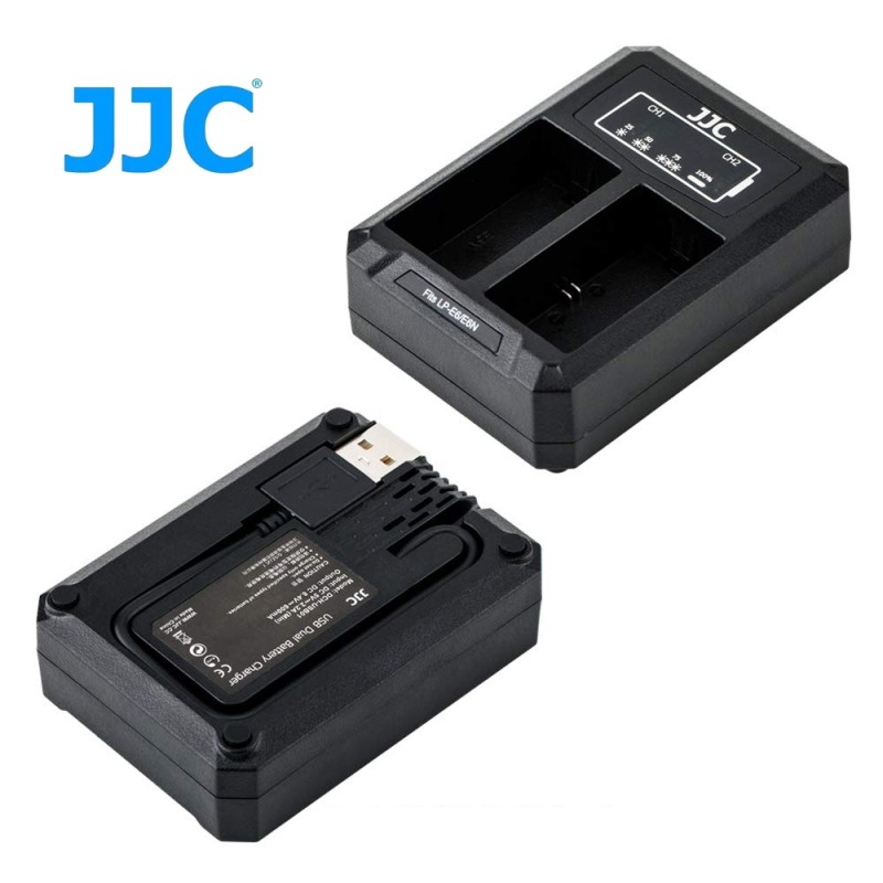 Cargador Baterías Doble Canon LP-E6 JJC Cargador Baterías Doble Canon LP-E6 JJC