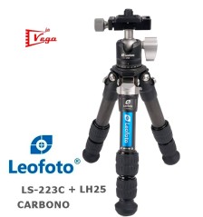 Trípode LEOFOTO LS-223C + LH25 Carbono