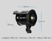 Foco LED NANGUANG CN-P100WII + FRESNEL NG-18X Foco LED NANGUANG CN-P100WII + FRESNEL NG-18X