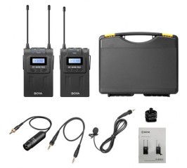 BOYA BY-WM8 PRO-K1 Micrófono Lavalier Inalámbrico UHF Contenido