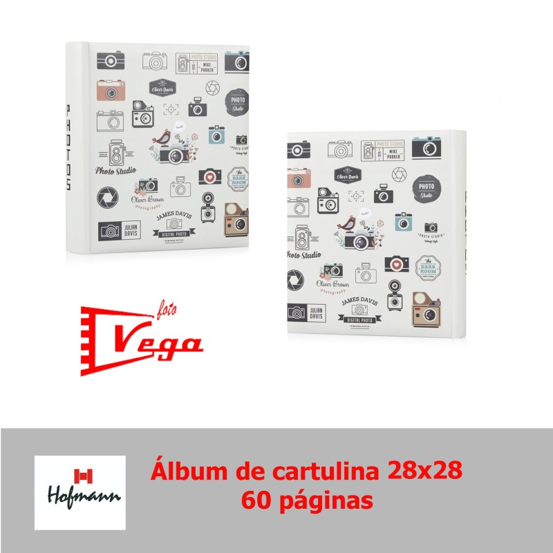 Album Fotos Hoja de pegar 28x28cms 60p Hofmann Mod.1632
