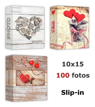 Album Slip-in 10x15 100 Fotos Cuore