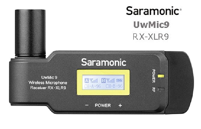 Transmisor de Micro Inalámbrico SARAMONIC RX-XLR9 RF
