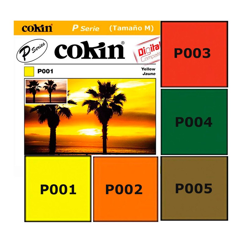 Filtro COKIN color P001 P002 P003 P004 P005 Tamaño M Filtro COKIN color P001 P002 P003 P004 P005 Tamaño M
