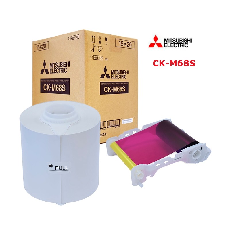 MITSUBISHI CK-M68S Papel Impresora CP-M1E MITSUBISHI CK-M68S Papel Impresora CP-M1E