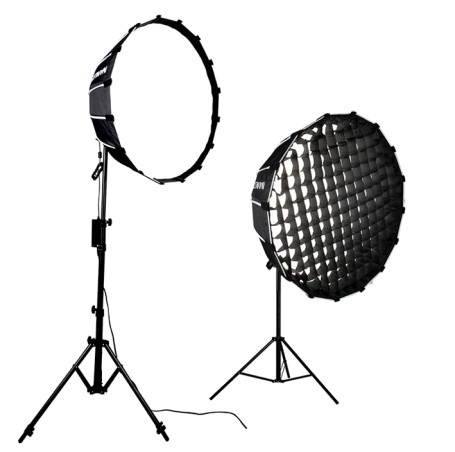 Softbox Parabólico NANLITE 60 para FORZA 60 + Nido de abeja NAECFMM60