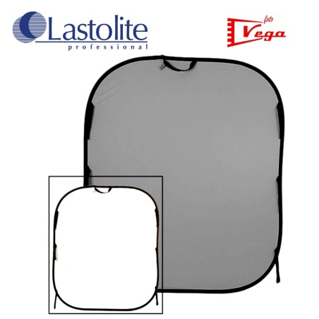 LASTOLITE Fondo plegable Blanco/gris 1,8m X 2,15m