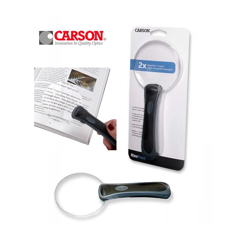 Lupa de mano con luz CARSON RM-95 Lupa de mano con luz CARSON RM-95