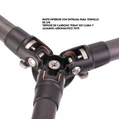 Trípode LEOFOTO LS-254C + LH-30 CARBONO base