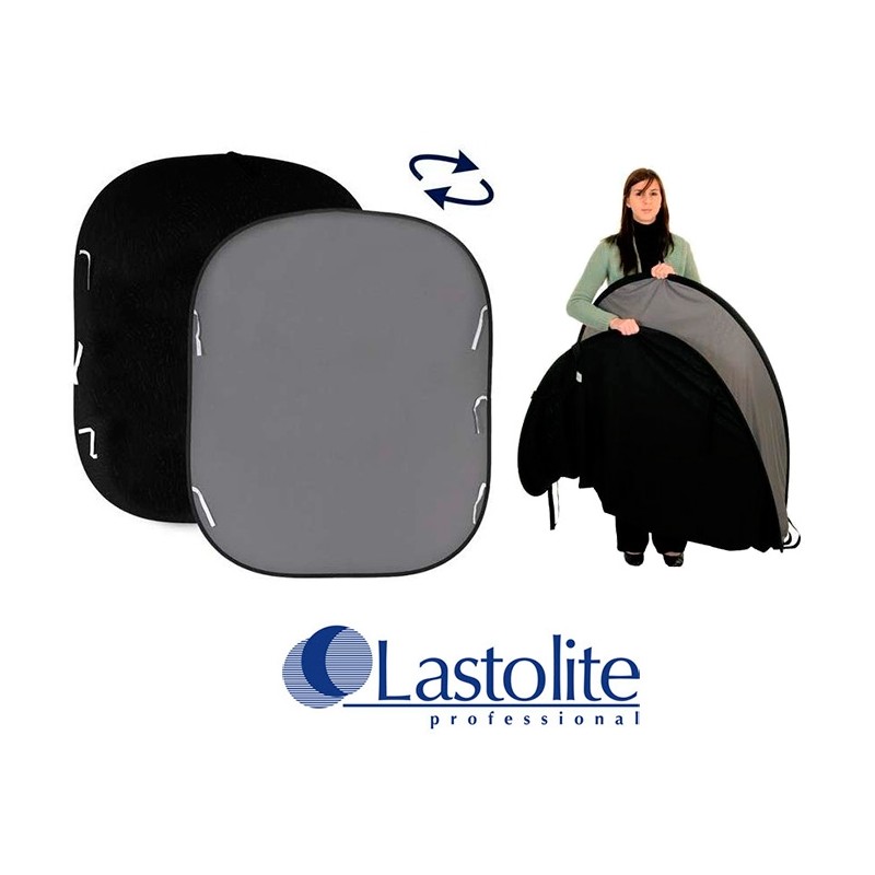 LASTOLITE Fondo Plegable Negro / Gris 1,8 x 2,15 LL LB67GB LASTOLITE Fondo Plegable Negro / Gris 1,8 x 2,15 LL LB67GB