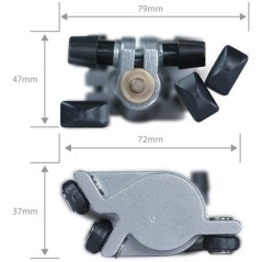 Pie de Foco PHOTTIX PADAT 200 Aluminio dimensiones
