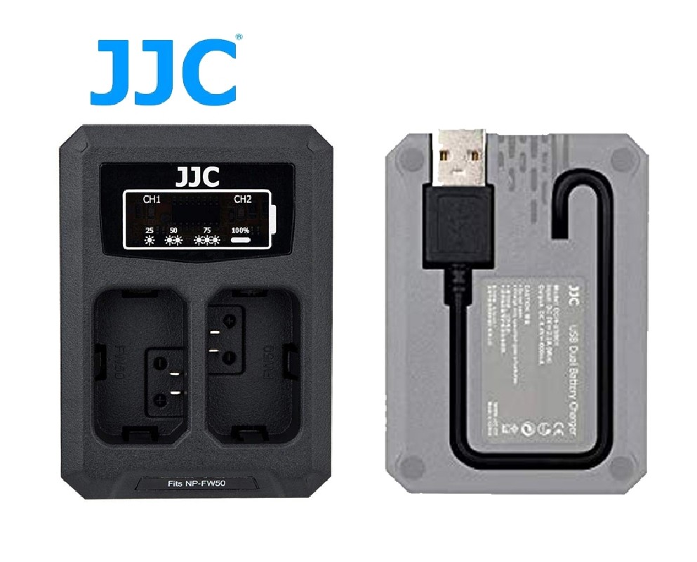 Cargador de Baterías Doble Sony NP-FW50 JJC Cargador de Baterías Doble Sony NP-FW50 JJC