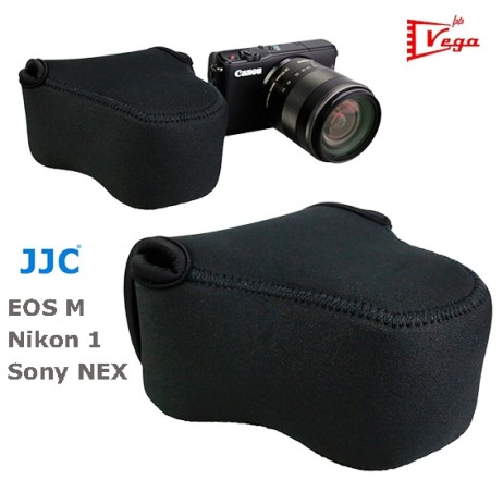 Funda Cámara de Neopreno Canon Eos M / Nikon 1 JJC OC-C2BK 
