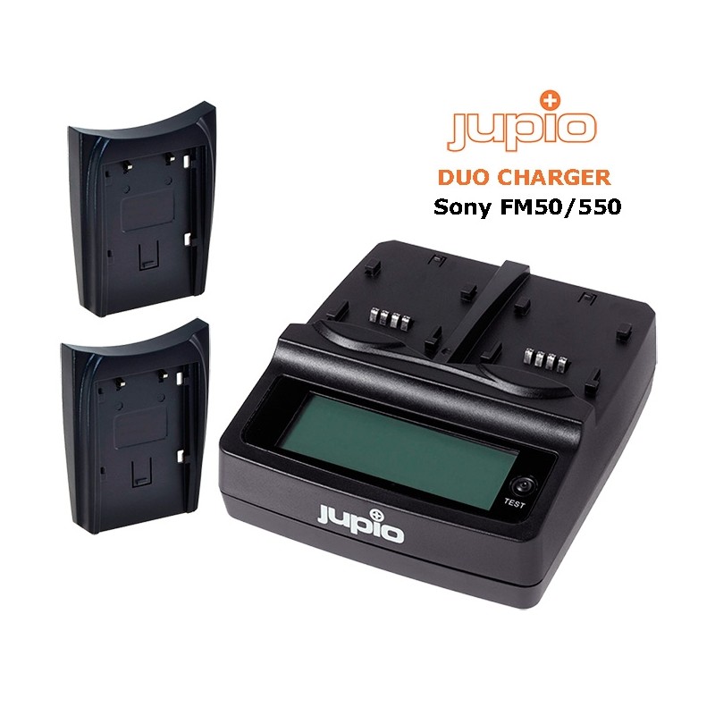 JUPIO DUO CHARGER Cargador de Baterías Doble para Sony NP-FM550 / 750 JUPIO DUO CHARGER Cargador de Baterías Doble para Sony NP-FM550 / 750
