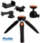 PHOTTIX MT3 Mini Trípode 5 en 1 Kit PHOTTIX MT3 Mini Trípode 5 en 1 Kit