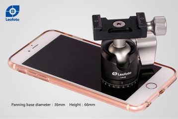 ROTULA LEOFOTO LH-25 + PU25 TAMAÑO