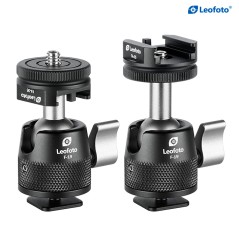 Mini rótula LEOFOTO F-19 con zapata para flash