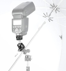 Rótula LEOFOTO F-19 con zapata para flash