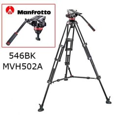 Manfrotto Trípode Video 546BK + MVH502A 