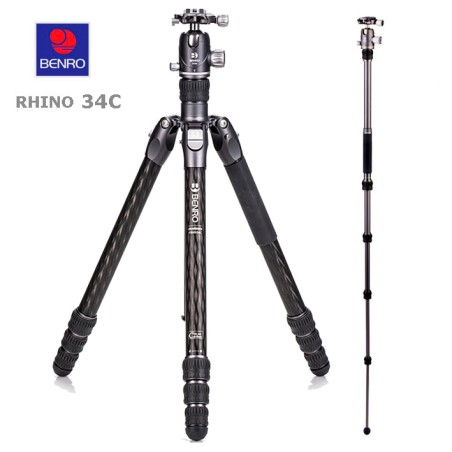 TRIPODE BENRO RHINO 34C CARBONO + ROTULA VX30