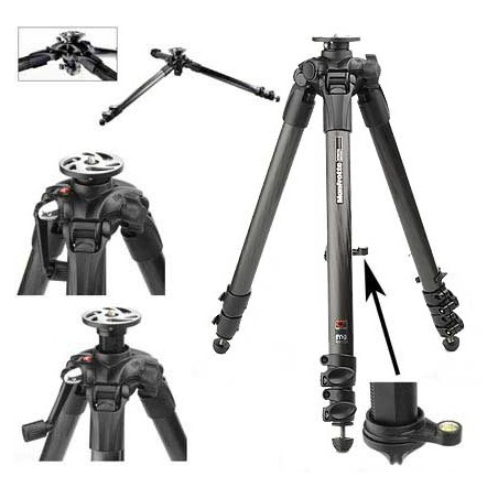 Manfrotto Trípode MT057C3 Carbono