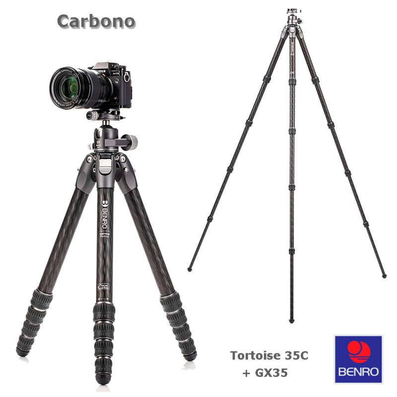 TRÍPODE BENRO TORTOISE 35C CARBONO + GX35 TRÍPODE BENRO TORTOISE 35C CARBONO + GX35