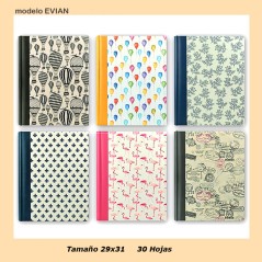ALBUM EVIAN 29x31 HOJA CARTULINA