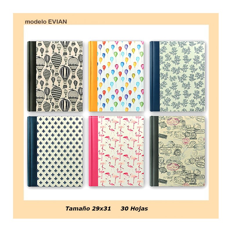 ALBUM EVIAN 29x31 HOJA CARTULINA