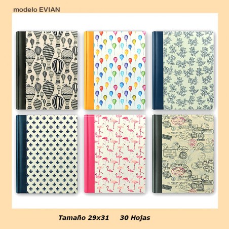ALBUM EVIAN 29x31 HOJA CARTULINA