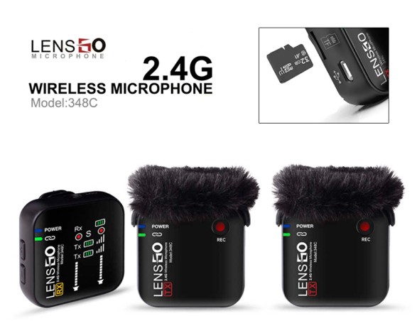 MICROFONO DE SOLAPA INALAMBRICO LENSGO 348C 1V2