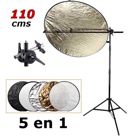 Reflector 5 en 1 110cms con Pie y Brazo FOTIMA