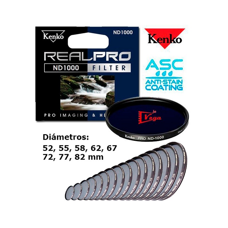 FILTRO ND 1000 KENKO REAL PRO 49mm a 82mm