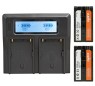 JUPIO CARGADOR SONY DOBLE + 2 BATERÍAS F970
