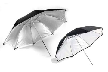 Paraguas Reflector Plata 100cms