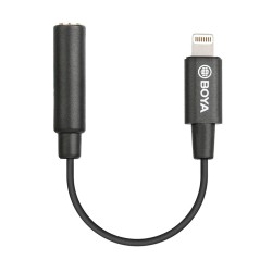 CABLE ADAPTADOR MICRÓFONO A LIGHTNING BOYA BY-K3