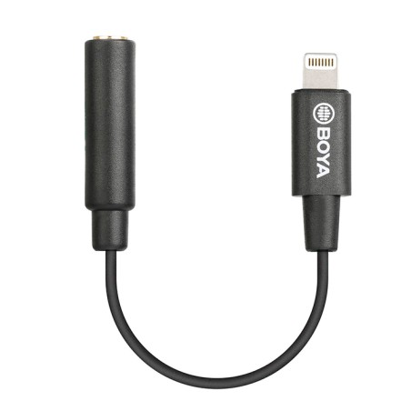 CABLE ADAPTADOR MICRÓFONO A LIGHTNING BOYA BY-K3