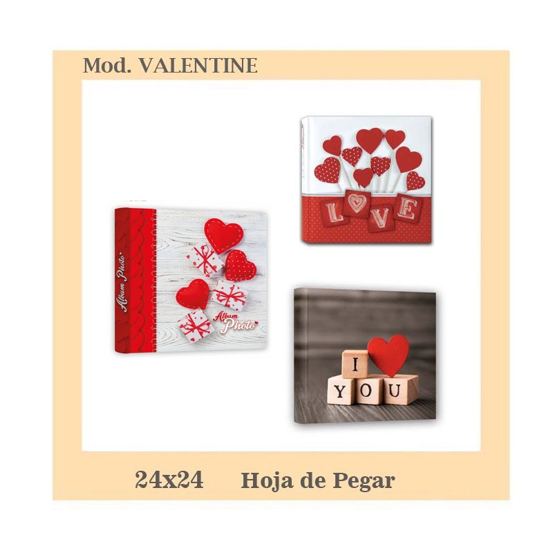 ALBUM VALENTINE 24X24 HOJA CARTULINA
