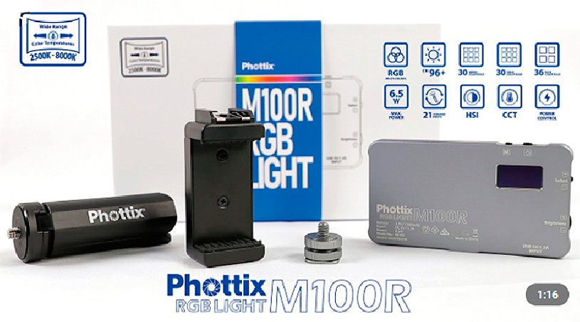 ANTORCHA LED PHOTTIX M100R RGB LIGHT


