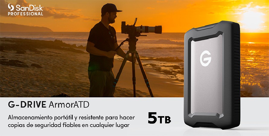 DISCO DURO SANDISK PRO G-DRIVE ARMORATD 5TB