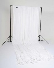 Fondo Fotográfico de Tela Blanco 3x6 metros