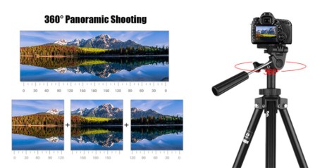 TRIPODE BENRO T560N CON RÓTULA Y FUNDA panorámico