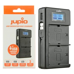 JUPIO CARGADOR DE BATERÍAS DOBLE FUJI NP-W126S