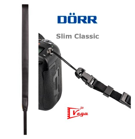 CORREA DE CÁMARA DORR SLIM CLASSIC NEGRA