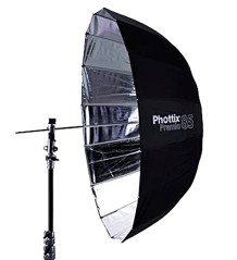PARAGUAS PHOTTIX PREMIO 85 REFLECTOR PLATA PARABÓLICO
