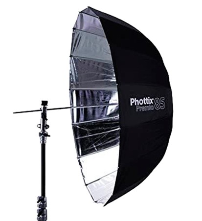 PARAGUAS PHOTTIX PREMIO 85 REFLECTOR PLATA PARABÓLICO