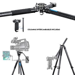 TRÍPODE LEOFOTO LV-284C+BV-5 