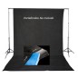 Interfit Fondo Muslins Negro 3,16X5 metros