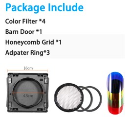 GODOX BD-08 KIT ACCESORIOS PARA AD400 PRO contenido