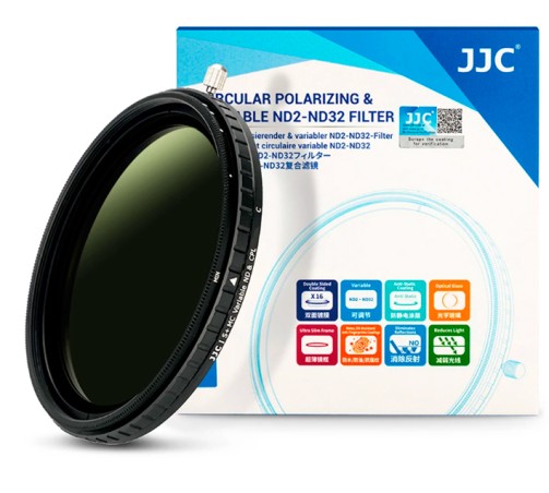 JJC FILTRO VARIABLE COMPUESTO ND2 a ND32 + POLARIZADOR CIRCULAR 49MM
